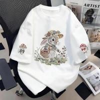 ราคา TEE SHOP เสื้อยืด oversize เสื้อเท่ๆ เกาหลี little bunny เสื้อแฟชั่นใ เกาหลีสไตล์ พิมพ์ลาย ผ้านิ่มใส่สบาย COD (44755646516)
