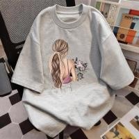 ราคา TEE SHOP เสื้อยืด oversize เสื้อเท่ๆ เกาหลี Girl back ไม่หดตัว เสื้อแฟชั่นใ เกาหลีสไตล์ พิมพ์ลาย ผ้านิ่มใส่สบาย COD (45555817424)