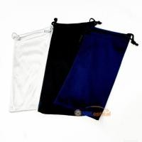 ราคา พร้อมส่ง ถุงผ้าใส่แว่นตาแบบหูรูด 3สี สีดํา สีนํ้าเงิน สีขาว ขาย1แพ็ค 10ใบ (41853435484)