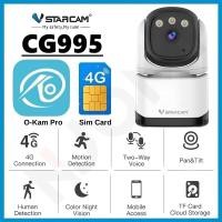 ราคา VSTARCAM CG995 4G LTE SIM FULL HD 1080P 2MP กล้องวงจรปิดใส่ซิม Ai ตรวจจับเคลื่อนไหว พูดคุยโต้ตอบได้ (18990457058)
