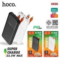 ราคา HOCO HK60 10000mAh แบตสำรอง มีสายชาร์จในตัว ชาร์จเร็ว PD 20W USB 2ช่อง จ่ายไฟแรง พาวเวอร์แบงค์ มอก 2879 2560 ของแท้ (24176126081)