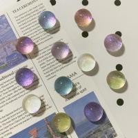ราคา โปร่งใสโปร่งใสลูกบอลตู้เย็นสติกเกอร์ Starry Sky Glitter ครึ่งวงกลม Ball แม่เหล็กตกแต่ง Hole Board Photo แม่เหล็กเล็บ (45705548465)