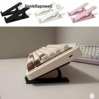ราคา FANIELLAPOWELL 1 คู่คีย์บอร์ดขาตั้งยกระดับ แบบพกพายกคีย์บอร์ดมุมคอมพิวเตอร์คีย์บอร์ด Riser อุปกรณ์เสริมมืออาชีพพลาสติกผู้ถือจอภาพ (48158337672)
