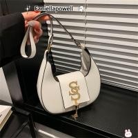 ราคา กระเป๋าสะพายไหล่และถือ FANIELLAPOWELL พีวียูหนัง ดีไซน์ครึ่งวงกลม แฟชั่นสำหรับผู้หญิง (57956906855)