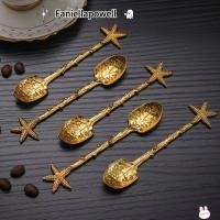 ราคา FANIELLAPOWELL ช้อนผสม ช้อนชาอุปกรณ์ครัวช้อนขนมหวาน Vintage Royal Style Flatware ช้อนขนมหวานเครื่องมือไอศกรีมของขวัญคริสต์มาส (57458085740)