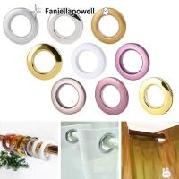 ราคา FANIELLAPOWELL ผ้าม่าน Grommet แขวนปิดเสียงผ้าม่านห่วงตาไก่ พลาสติกแบบพกพาแขวนผ้าม่านแหวนห้องน้ํา (57207929055)