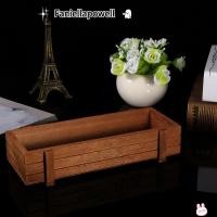 ราคา FANIELLAPOWELL 2 ชิ้นไม้กล่อง สีโบราณไม้ Succulent Planter ทนทานขนาดกะทัดรัดง่ายต่อการวางสี่เหลี่ยมผืนผ้าในร่มกลางแจ้ง Planter Patio ตกแต่ง (56108698564)
