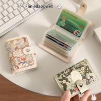 ราคา กระเป๋าสตางค์หนัง PU สำหรับผู้หญิง ความจุมาก ลวดลายดอกไม้ภาพวาดสีน้ำมัน น้ำหนักเบาทองขึ้นอยู่กับการพกพาบัตรหลายใบ (55756463131)