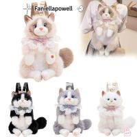 ราคา ฟานิลาโปเวลล์ กระเป๋าเป้สะพายหลังแมวตุ๊กตา การ์ตูนน่ารักสมจริงแมวจําลองหุ่นแมวกระเป๋าเป้สะพายหลัง นุ่มปุยกระเป๋าสะพายเดินทางการจัดเก็บ (55106464689)