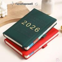 ราคา สมุดโน้ต FANIELLAPOWELL คู่มือประสิทธิภาพ A5 2026 Schedule Book ภาษาอังกฤษพร้อมปฏิทิน To Do List Notepad อุปกรณ์สํานักงานของโรงเรียน (54853097332)