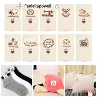 ราคา FANIELLAPOWELL 50PCS ผ้าป้ายเสื้อผ้า DIY ทอถักอุปกรณ์ลายการ์ตูนอุปกรณ์เย็บผ้า (53006963466)