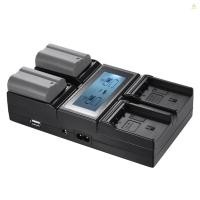 ราคา Andoer EN EL15 4 Channel Digital Camera Battery Charger จอแสดงผล LCD สําหรับ D500 D610 D7000 D7100 D750 D800 D810 D7200 พร้อม DC Car Charger (27716266379)