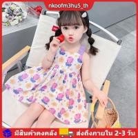 ราคา เดรสทรงเอไลน์สำหรับเด็กผู้หญิง สไตล์เจ้าหญิงน่ารัก ไม่มีสายคล้องไหล่ พิมพ์ลายการ์ตูน (47554163051)