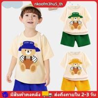 ราคา ชุดเสื้อยืดและกางเกงขาสั้นลายการ์ตูนสำหรับเด็กผู้ชายฤดูร้อน เสื้อผ้าเด็กลำลองทรงหลวมแขนสั้น (45204167713)