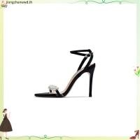 ราคา พร้อมส่ง รองเท้าส้นสูงส้นเข็มมุก2023ใหม่ฤดูร้อน Yujie ทอดสตรีทพร้อมกระโปรงเปิดนิ้วเท้ารองเท้าแตะสายรัดผู้หญิงส้นเข็ม (51059300460)