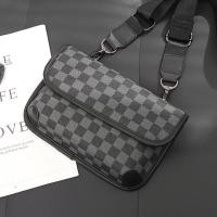 ราคา HB 652 กระเป๋าลายสก็อตหนัง ผู้ชาย หนัง PU นิ่ม (21575178042)