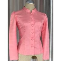 ราคา เสื้อไหมลาว สีโอรส คอจิตรลดา (24256386507)