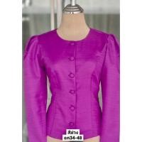 ราคา เสื้อไหม ลาวสีม่วง ทรงไทยเรือนต้น (40160439936)