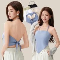 ราคา WsimpleBra Satin Scarf Top เกาะอก คล้องคอ ผูกโชว์หลัง มีบราในตัว เลิกใส่ชุดชั้นในและซิลิโคลปิดจุก (56457451131)