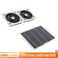 ราคา 1qiwan th Diydeg ชุดพัดลมแผงโซล่าเซลล์ 100W 12V ระบายความร้อนระบายอากาศขับเคลื่อนท่อไอเสียคู่ชุดพร้อมสายเคเบิลกลางแจ้งแบบพกพาพัดลมระบายอากาศขนาดเล็กสำหรับเล้าไก่ขนาดเล็กเรือนกระจกบ้านสัตว์เลี้ยง (4945