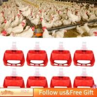ราคา 1qiwan th สัตว์ปีกและปศุสัตว์อุปกรณ์ให้อาหารถ้วยการให้น้ำอัตโนมัติสำหรับไก่เป็ดนกห่านไก่งวงกระต่ายน้ำดื่มชาม 10 ชิ้น (53607205718)