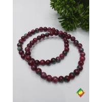 ราคา สร้อยข้อมือหินรูบี้ซอยไซต์ ขนาด 6 มิล ruby in Zoisite หินมงคล หินเพิ่มพลังงานชีวิต (53057090900)
