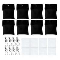 ราคา HL 8 ชิ้น Heavy Duty ผ้าม่านกันลมระบบยึด 8 ชิ้นน้ําหนักผ้าใบพร้อมซับคลิปกันสนิมสําหรับการใช้งานกลางแจ้ง (54308770074)