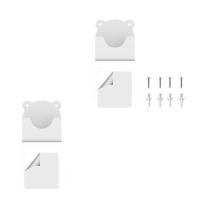 ราคา HL 2 ชิ้นม่านอาบน้ํา Rod Mount ขาตั้งผ้าม่านห้องน้ํา Rod Holder None เจาะ (48958803592)