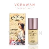 ราคา ของแท้ รองพื้น เนื้อแมท Gina Glam Double wear stay in matte foundation รหัส G45 (4535974177)
