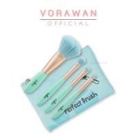 ราคา ชุดแปรง 4 ชิ้น แถม กระเป๋าสีพาสเทล OD844 Odbo Perfect Brush Set 4 pc (6677506569)