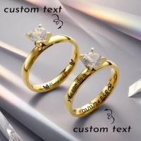 ราคา 1 pc Custom Arc คลิป Zirconia แหวนผู้ชายเครื่องประดับส่วนบุคคลวันเกิดวันวาเลนไทน์ Jewellery ของขวัญชื่อแกะสลัก (29928374207)