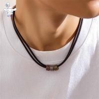 ราคา choker หนังPU กับลูกปัดโลหะ สไตล์วินเทจสำหรับผู้ชาย พร้อมเป็นของขวัญ (56509132205)