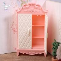 ราคา San 1 12 Dollhouse Miniature สีชมพูตู้เก็บตู้เสื้อผ้า Loer เฟอร์นิเจอร์รุ่นตกแต่งของเล่นตุ๊กตาเครื่องใช้ในบ้าน POP (57305300519)