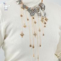 ราคา จี้หลายชั้นมีลวดลายเดือน ดาวและดวงอาทิตย์ ในสไตล์โบฮีเมียนสำหรับผู้หญิง (53608264239)