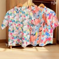 ราคา มีราคาส่ง เสื้อฮาวาย เสื้อเชิ้ตแขนสั้น ลายดอก สไตล์เกาหลี เสื้อสงกรานต์ วินเทจ ผ้าดี ใส่สบาย ใส่ได้ทั้งชายและหญิง (53056229882)