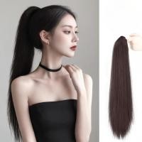 ราคา จัดส่งจากท้องถิ่น หางม้าผมปลอมผมตรงยาวฟูธรรมชาติ 50 ซม หนีบเพิ่มวอลลุ่ม ทรงม้าสูง (26137789149)