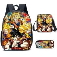ราคา กระเป๋าเป้สะพายหลัง ลายดราก้อนบอล สามชิ้น แฟชั่นสําหรับเด็กผู้ชาย และเด็กผู้หญิง อายุ 6 12 ปี (25571712773)