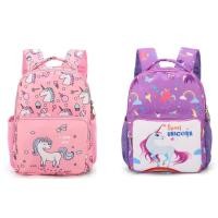 ราคา กระเป๋าเป้สะพายหลังสำหรับเด็กอนุบาล ออกแบบน่ารักด้วยลายยูนิคอร์นและ cartoon สีชมพูและส้มม่วง (56008069548)