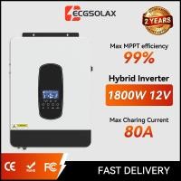 ราคา มีพร้อมส่ง ECGSOLAX 1 8KW 12V Hybrid Solar Inverter ในตัว 80A MPPT Solar Charge Controller Pure Sine Wave อินเวอร์เ (43127836345)