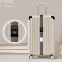 ราคา YoLoGo สายรัดหัวและเข็มขัดสำหรับกระเป๋าเดินทาง สติกเกอร์ชื่อสีรุ้ง พร้อมล็อกรหัสผ่านป้องกันการสูญหาย (57407952268)