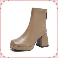 ราคา 37 43 พร้อมส่ง 3 สี รองเท้าบูท บูทสั้น ส้นสูง 3 นิ้ว รุ่น CM Boots (41130132898)