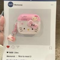 ราคา Pink Diamond Hello Kitty เคสหูฟังไร้สายบลูทูธ AirPods Pro 1 2 3 4 หูฟังฝาครอบป้องกัน (40910968312)