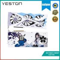 ราคา Yeston RX7700XT 7800XT 12G 16G Sakura นักเรียนดอกไม้งานแต่งงานสีขาวคอมพิวเตอร์เดสก์ท็อปเกมกราฟิกการ์ดอิสระ (27557688539)