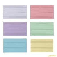 ราคา Crescent1 50 แผ่น Notecards สีสันสดใสกระดาษโน้ต 3x5 นิ้ว Index Card กว้างเรียงราย Study Card (47808197821)