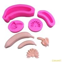 ราคา Crescent1 3D กล้วยรูปแม่พิมพ์ซิลิโคนเครื่องมือตกแต่งเค้กFondantsช็อกโกแลตแม่พิมพ์ (56458173382)