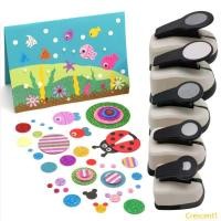ราคา Crescent1 Craft Paper Punch Round Hole Puncher สําหรับเด็ก DIY Craft Projects Scrapbooking Card ทําปรับแต่งภาพ Al (55358182535)