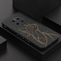 ราคา Graceful Catเคสโทรศัพท์สําหรับHuawei Honor 600 400 Lite X5C X9D X8D X9C X9B X9A X8 X8B X7B X6D X6B Pro 4G 5G Creative Design Cover (53958726734)