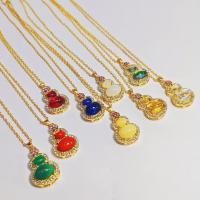 ราคา จี้สร้อยคอทรงพิณแก้ว สไตล์Hetian ทำจากหยกทองฝังหยกแท้ พร้อมเสื้อกันหนาว เครื่องประดับหรูหรา JIC4 (45607304364)