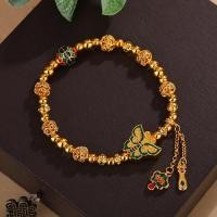 ราคา สร้อยข้อมือพลอยสีฟ้าเคลือบผีเสื้อแบบพู่ สำหรับหญิง DLRH (40229355879)