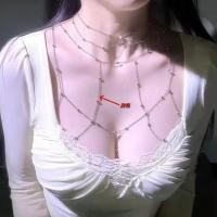 ราคา SoloExp ยี่ห้อ Pure Desire choker สร้อยคอสาวร้อน Body Chain หน้าอกยุโรปอเมริกันเซ็กซี่สามมิติกลับโซ่ออกแบบ Clavicle CHAIN สร้อยคอ (52955307611)